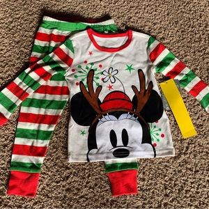 Disney 18-24 months long sleeve Christmas 2 pc baby/ toddler pajamas